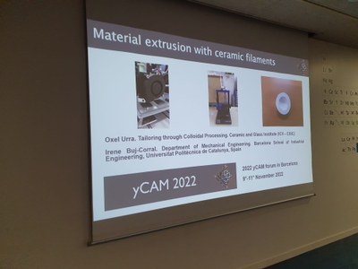 Participació del grup de recerca TECNOFAB al fòrum yCAM 2022 de la European Ceramic Society