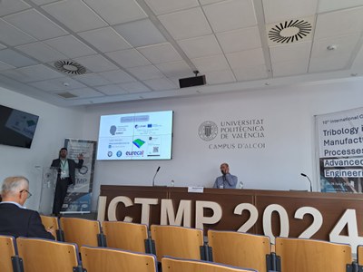 Adrián Travieso, PhD student from TECNOFAB, wins the second prize for Oral Presentations at the ICTMP