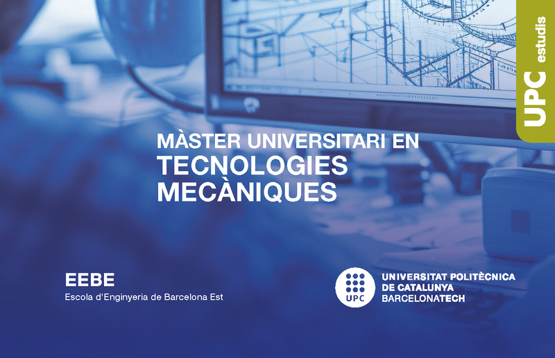 New Master's Degree in Mechanical Technologies at the EEBE