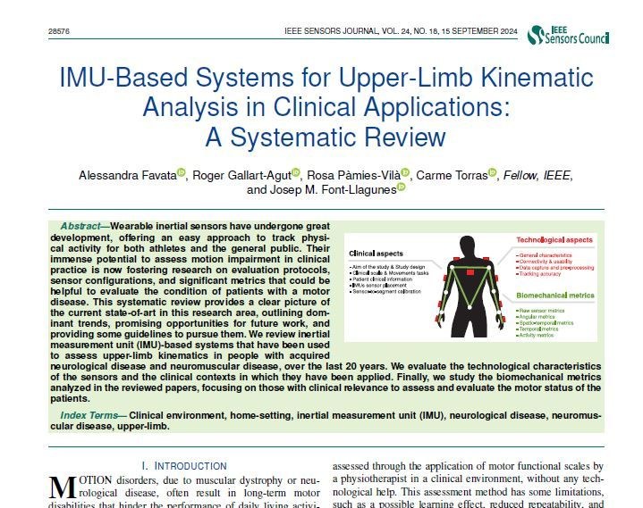 New review paper about wearable inertial sensors