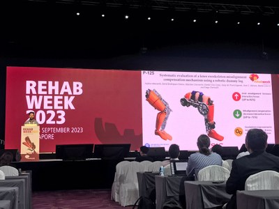 Participation at RehabWeek 2023 (Singapore) resulted from the collaboration between the BIOMEC group (CREB-UPC) and the Neural Rehabilitation Group (CSIC)