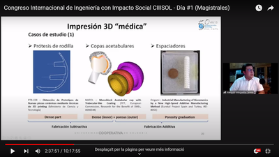 Joaquim Minguella Canela imparte una conferencia en el Congreso Internacional de Ingeniería con Impacto Social