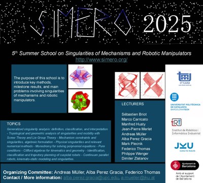 SIMERO 2025 - Curso de singularidades en mecanismos i robótica